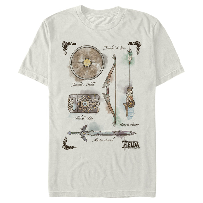 fifth sun Men's Nintendo Zelda Quest Gear Array T-Shirt