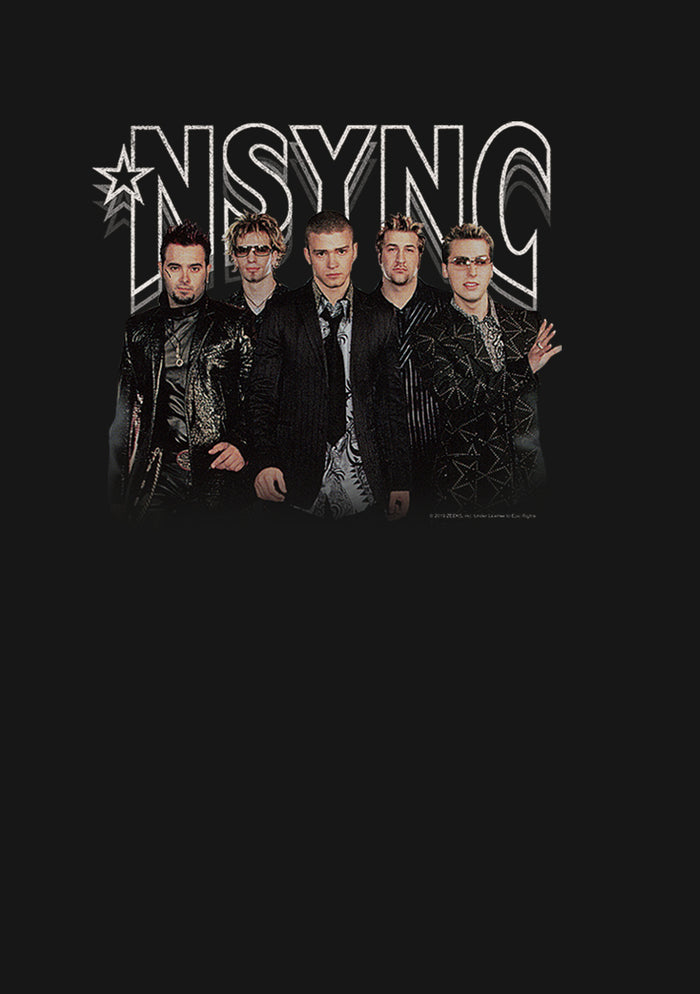 Fifth Sun Men's NSYNC Rocker Band Pose Long Sleeve Shirt