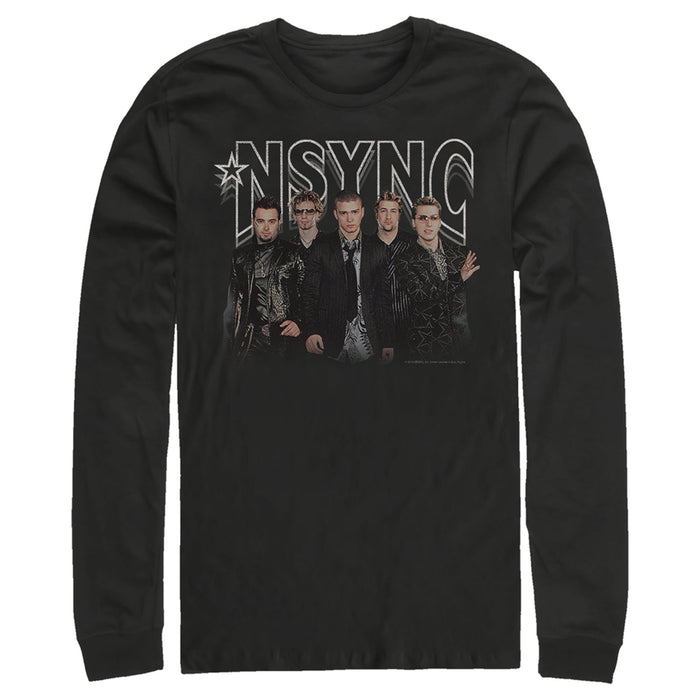 fifth sun Men's NSYNC Rocker Band Pose Long Sleeve Shirt