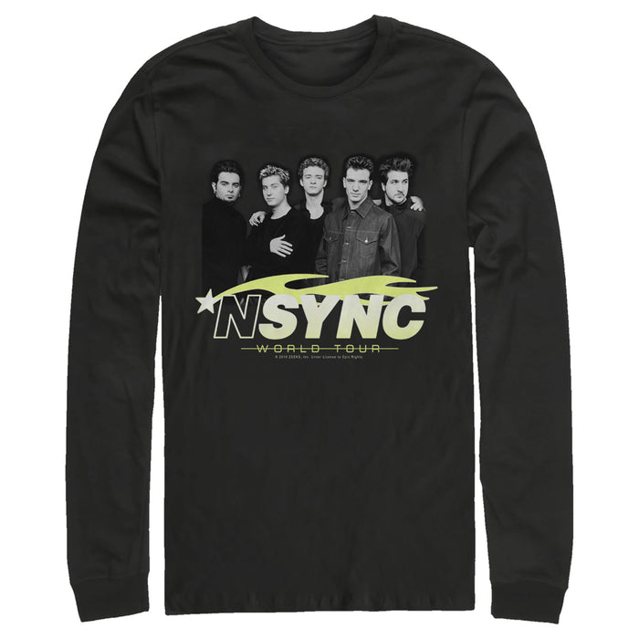 fifth sun Men's NSYNC World Tour Poster Long Sleeve Shirt