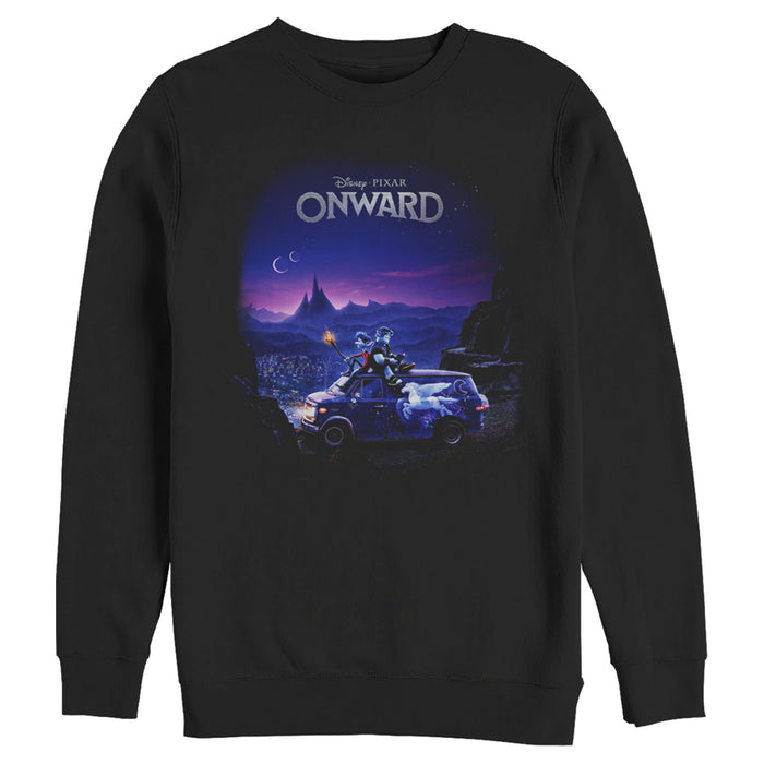 fifth sun Men's Onward Movie Sunset Poster Sweatshirt