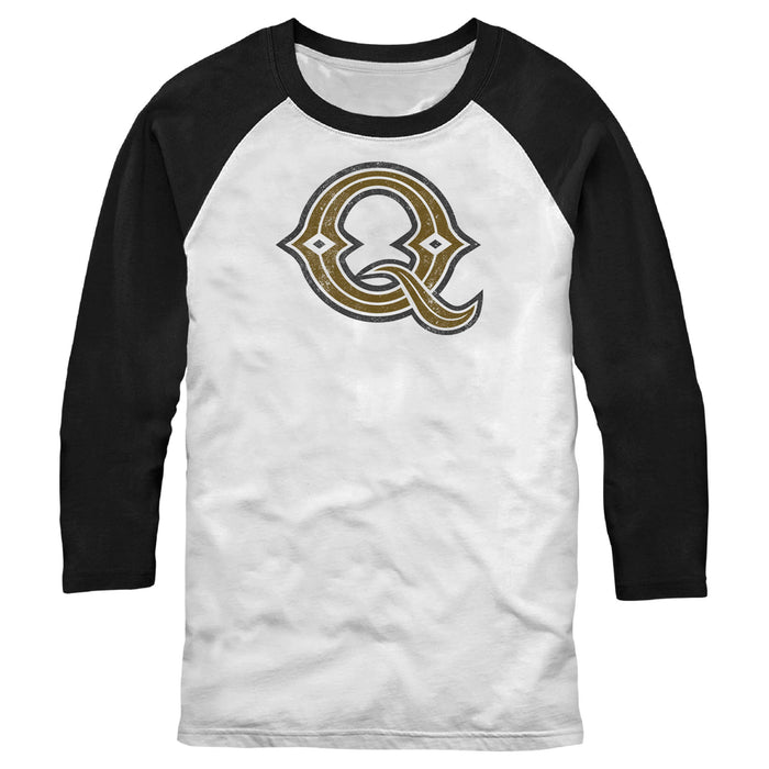 fifth sun Men's Onward Quests Game Symbol Baseball Tee