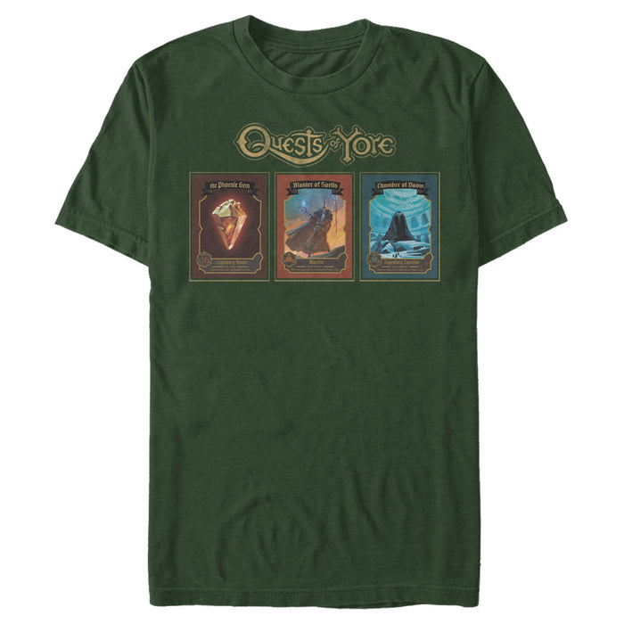 fifth sun Men's Onward Quests of Yore Playing Cards T-Shirt