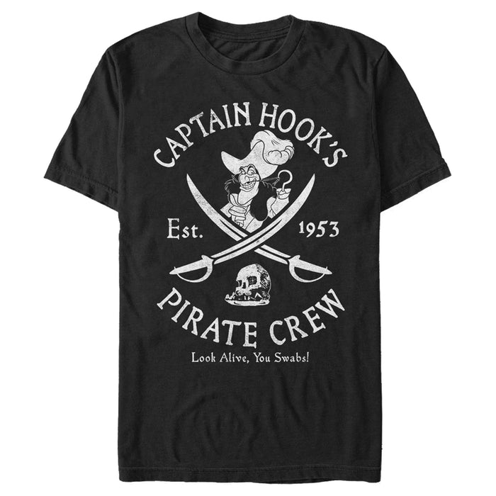 fifth sun Men's Peter Pan Captain Hook's Pirate Crew T-Shirt