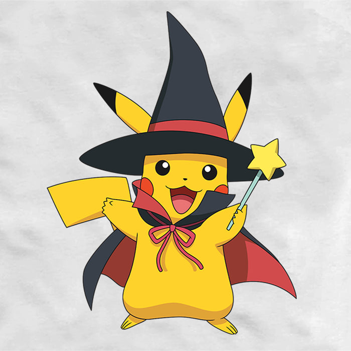 Fifth Sun Men's Pokemon Halloween Pikachu Magic Wand Baseball Tee