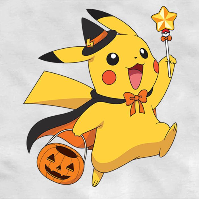 Fifth Sun Men's Pokemon Halloween Pikachu Wizard Baseball Tee