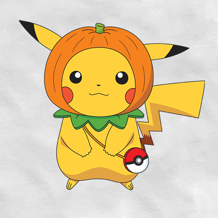 Fifth Sun Men's Pokemon Halloween Pumpkin Pikachu Baseball Tee