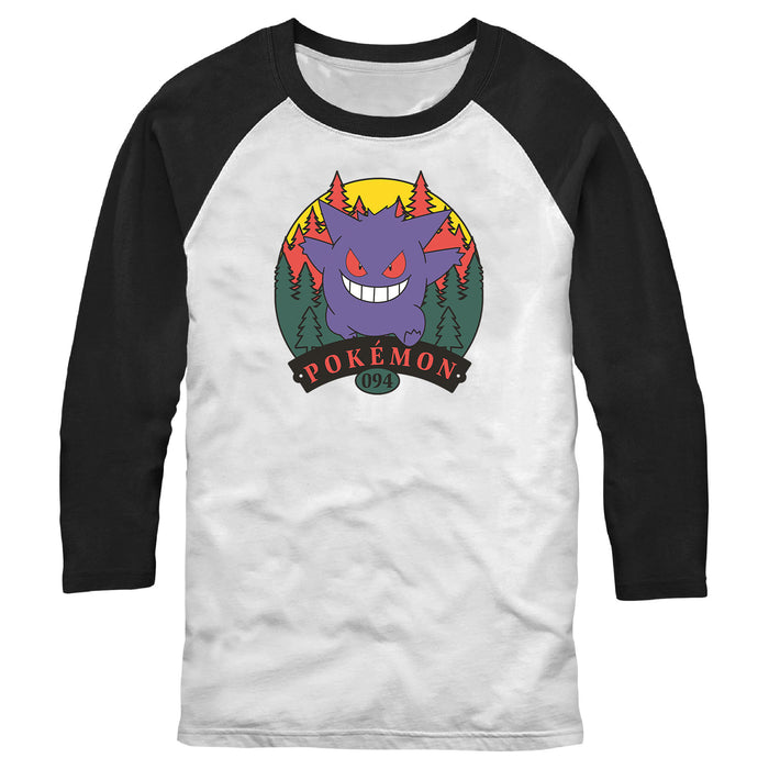 fifth sun Men's Pokemon Icon Gengar 094 Baseball Tee