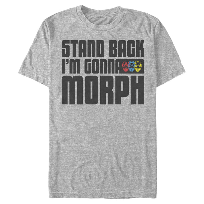 fifth sun Men's Power Rangers Beast Morphers Stand Back T-Shirt