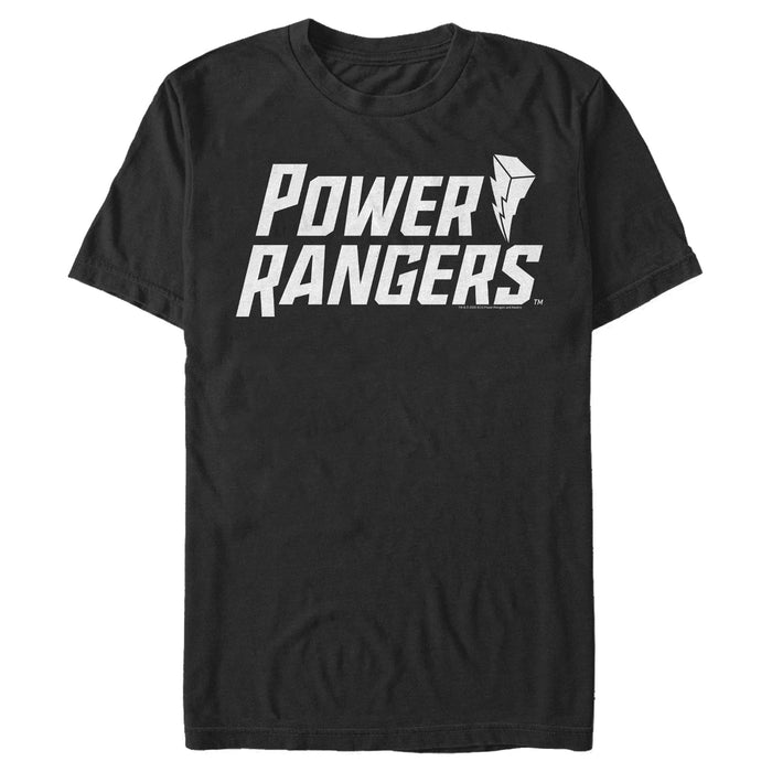 fifth sun Men's Power Rangers Classic Lightning Bolt Logo T-Shirt