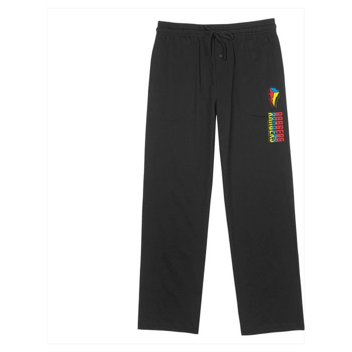 fifth sun Men's Power Rangers Lightning Bolt Ranger Logo Lounge Pants
