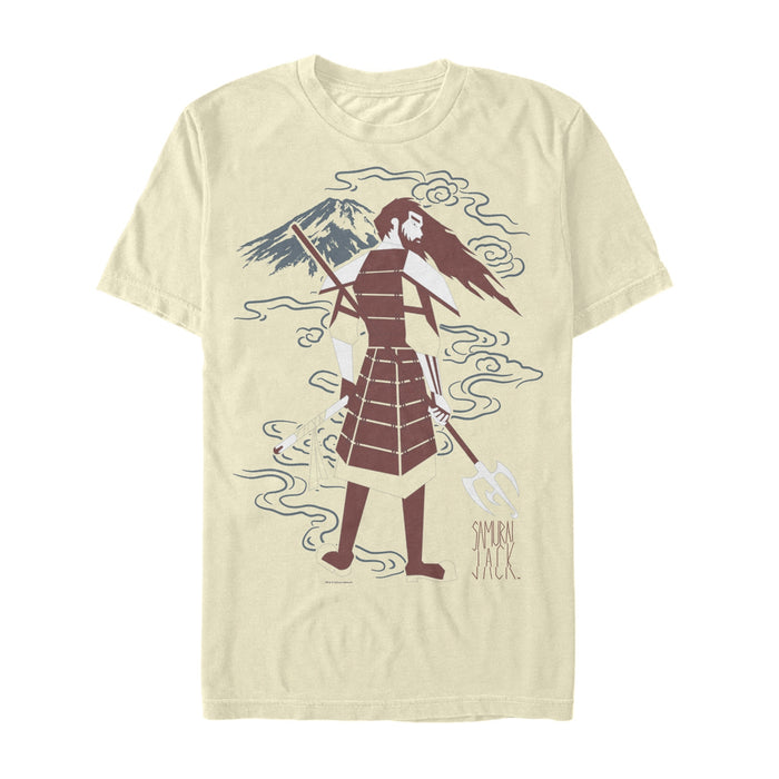 Fifth Sun Men's Samurai Jack Mountain Sketch T-Shirt
