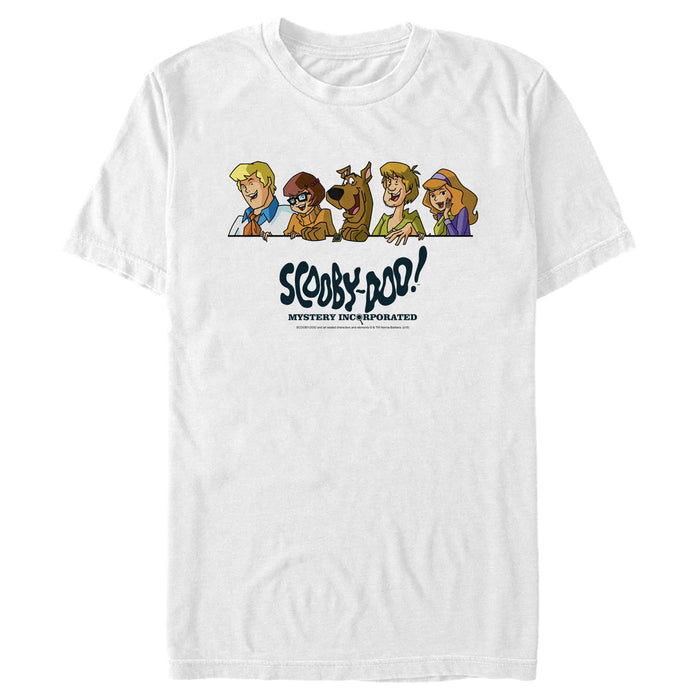 fifth sun Men's Scooby Doo Character Bust Line-Up T-Shirt