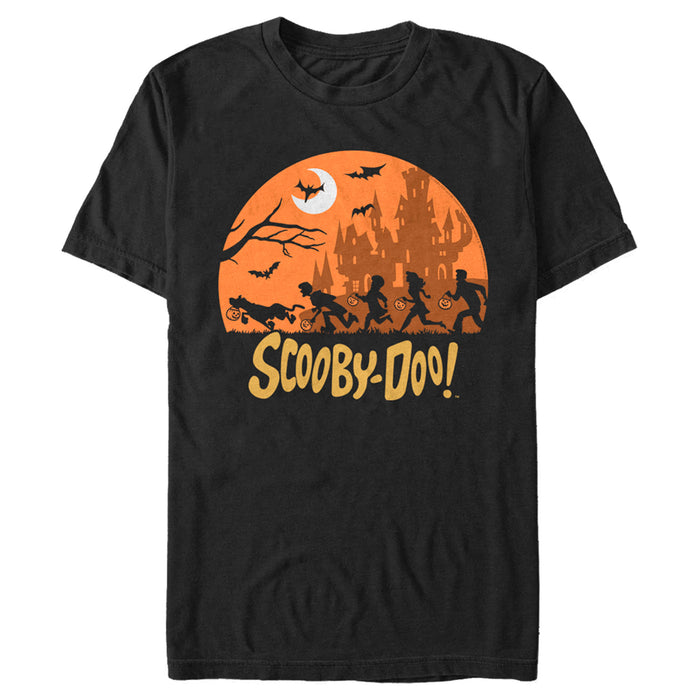 fifth sun Men's Scooby Doo Moon Silhouette Chase T-Shirt