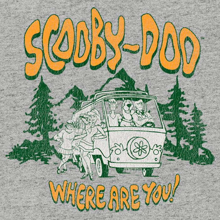 Fifth Sun Men's Scooby Doo Mystery Gang Van Where Are You? T-Shirt