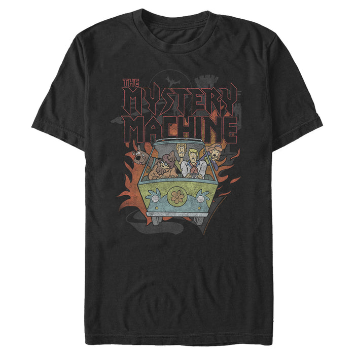 fifth sun Men's Scooby Doo Mystery Machine Rock & Roll T-Shirt