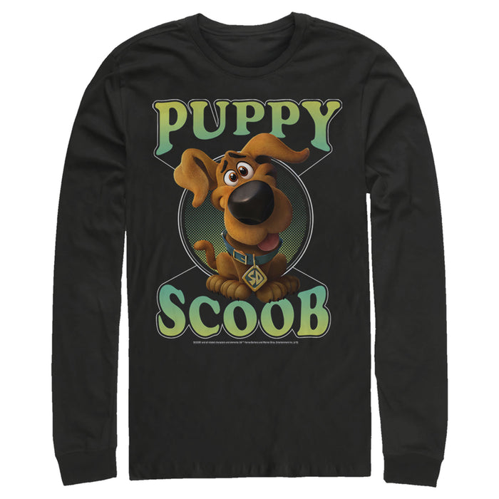 Fifth Sun Men's Scooby Doo Puppy Circle Long Sleeve Shirt