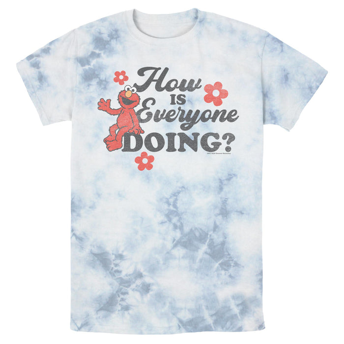 fifth sun Men's Sesame Street Elmo How Is Everyone Doing? T-Shirt