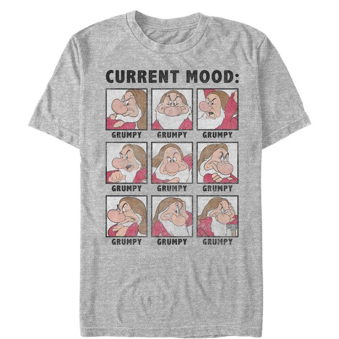 fifth sun Men's Snow White and the Seven Dwarfs Grumpy Current Mood T-Shirt