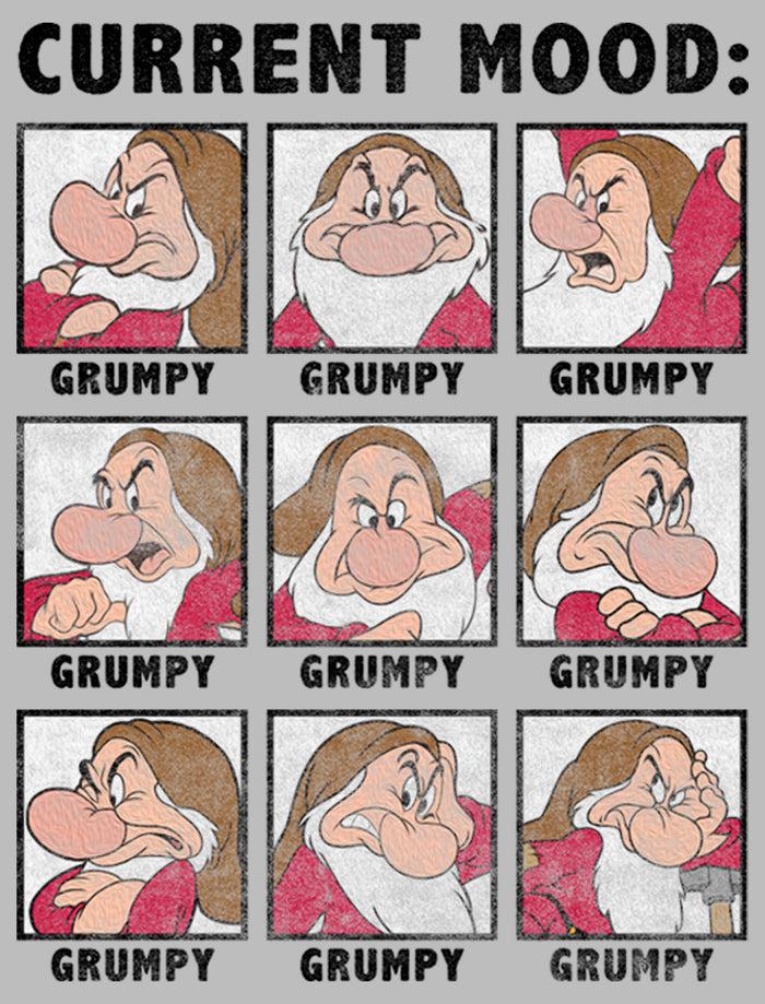 Fifth Sun Men's Snow White And The Seven Dwarfs Grumpy Current Mood T-Shirt