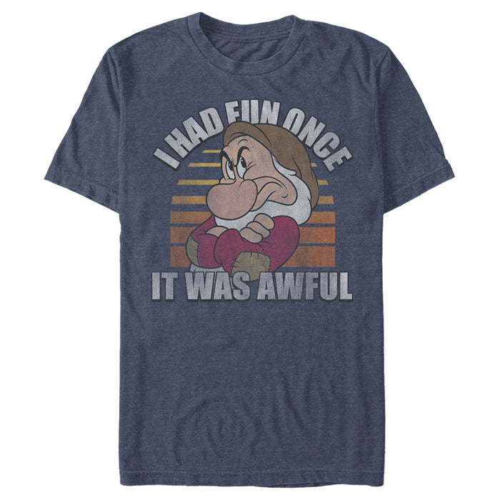 Fifth Sun Men's Snow White And The Seven Dwarfs Grumpy Fun Once T-Shirt