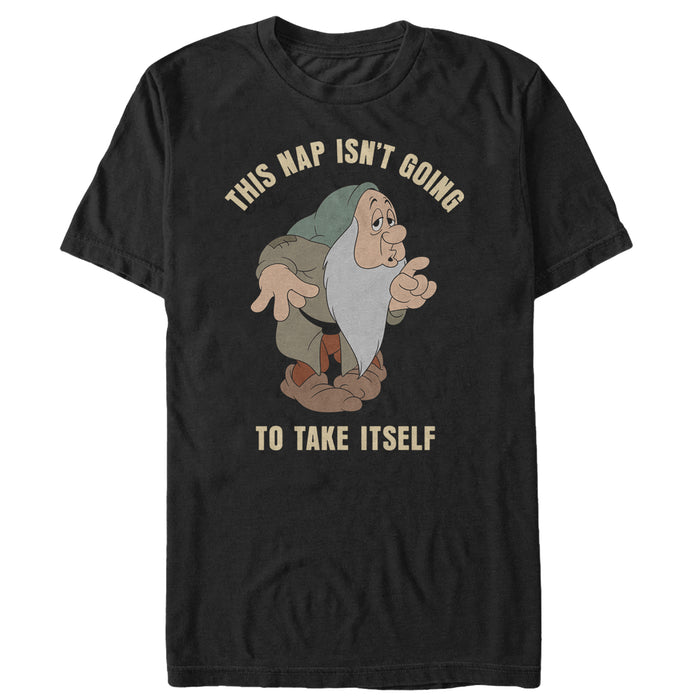 fifth sun Men's Snow White and the Seven Dwarfs Sleepy Take Nap T-Shirt