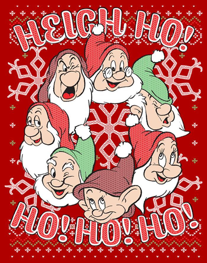 Fifth Sun Men's Snow White And The Seven Dwarfs Xmas Heigh Ho T-Shirt