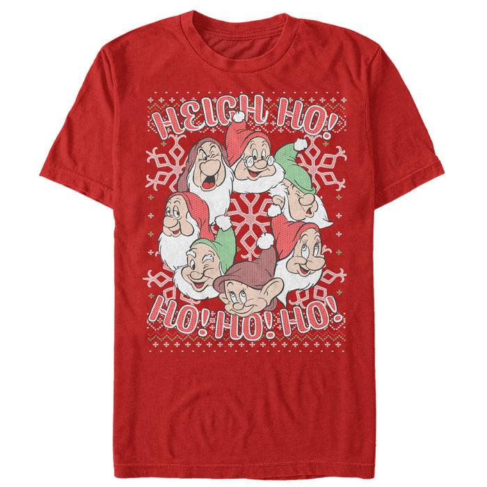 Fifth Sun Men's Snow White And The Seven Dwarfs Xmas Heigh Ho T-Shirt