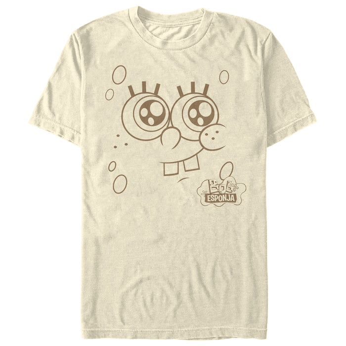 fifth sun Men's SpongeBob SquarePants Smiling Face T-Shirt