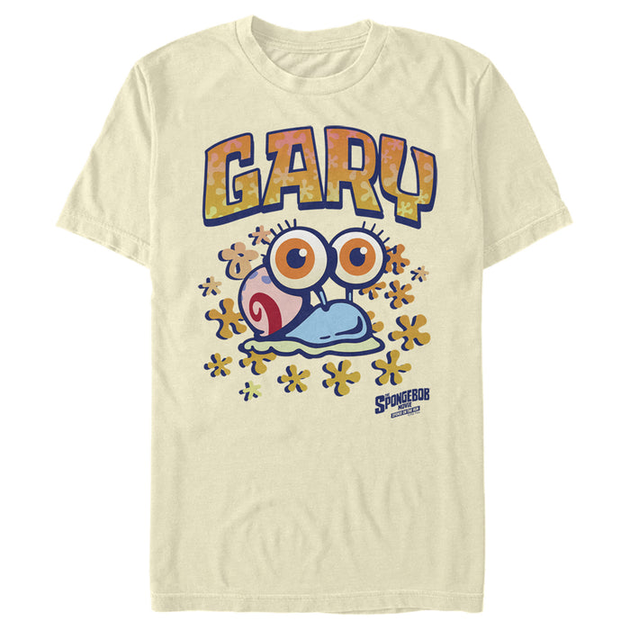 fifth sun Men's SpongeBob SquarePants Sponge on the Run Baby Snail Gary T-Shirt