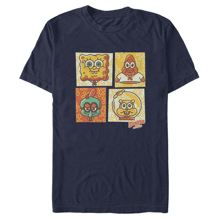 fifth sun Men's SpongeBob SquarePants Sponge on the Run Camper Panels T-Shirt
