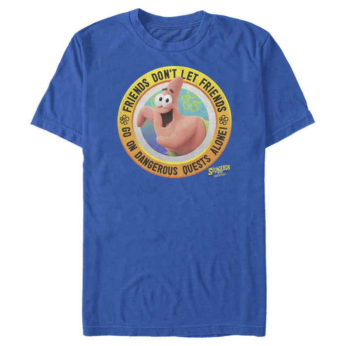 fifth sun Men's SpongeBob SquarePants Sponge on the Run Patrick Don't Quest Alone T-Shirt