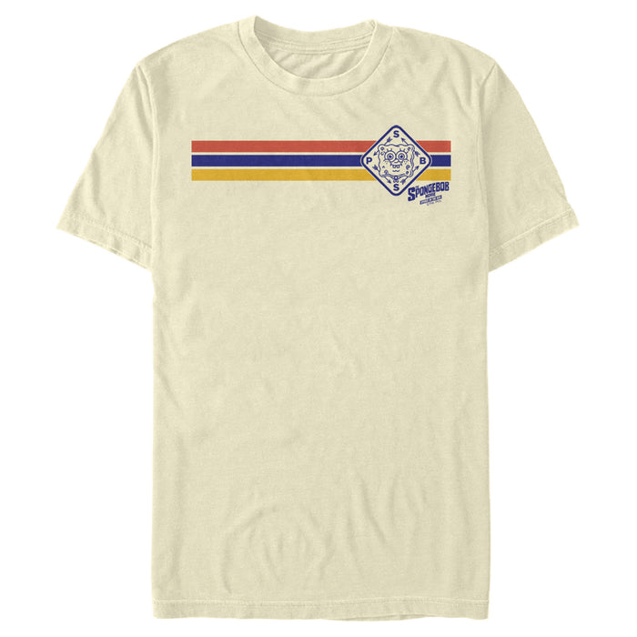 fifth sun Men's SpongeBob SquarePants Sponge on the Run Retro Compass T-Shirt