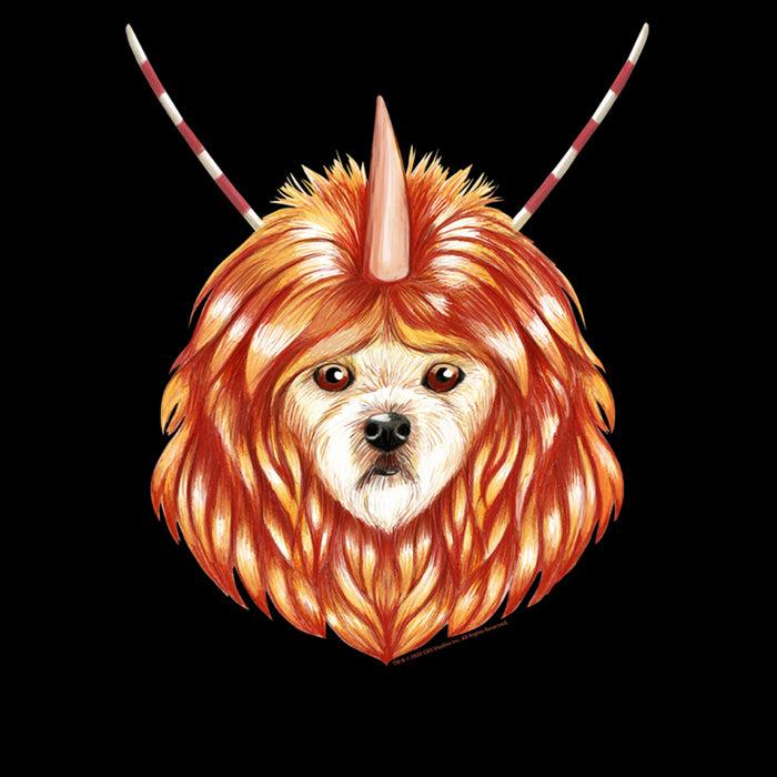 Fifth Sun Men's Star Trek Alfa 177 Unicorn Dog Portrait T-Shirt