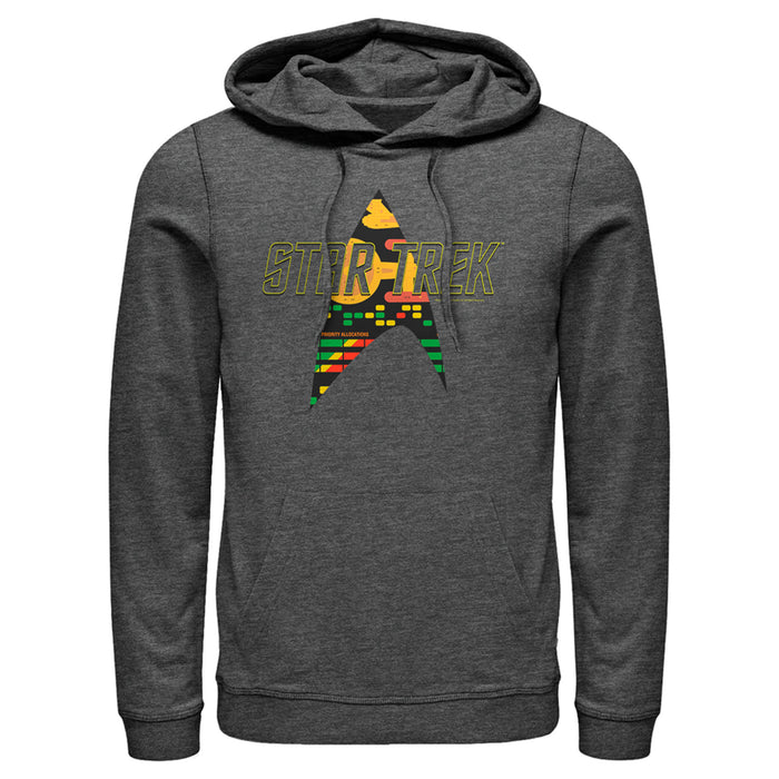 fifth sun Men's Star Trek Allocations Logo Pull Over Hoodie