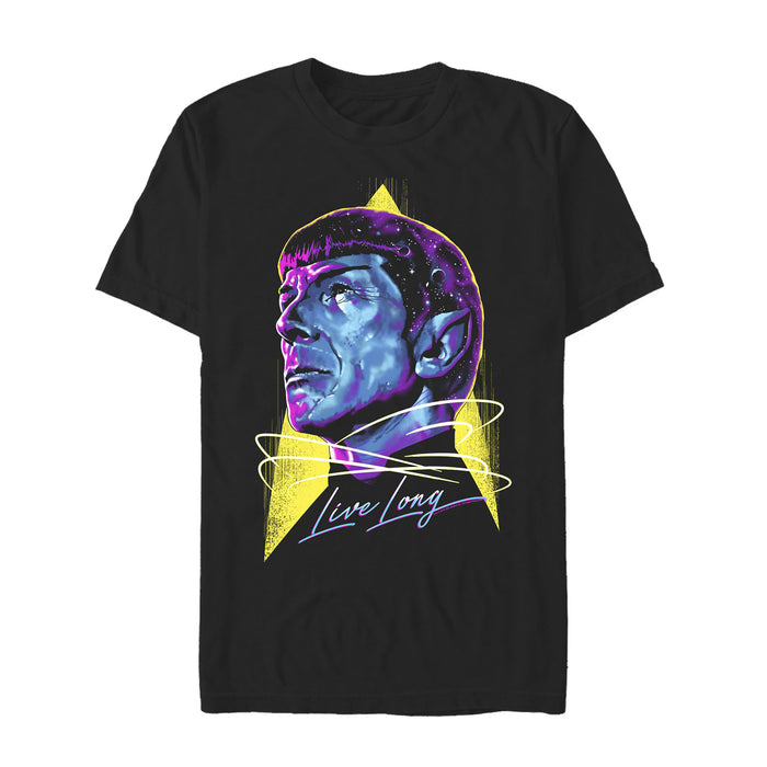 fifth sun Men's Star Trek Artistic Spock Portrait T-Shirt