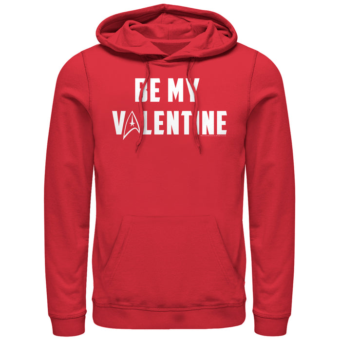 fifth sun Men's Star Trek Be My Starfleet Valentine Pull Over Hoodie