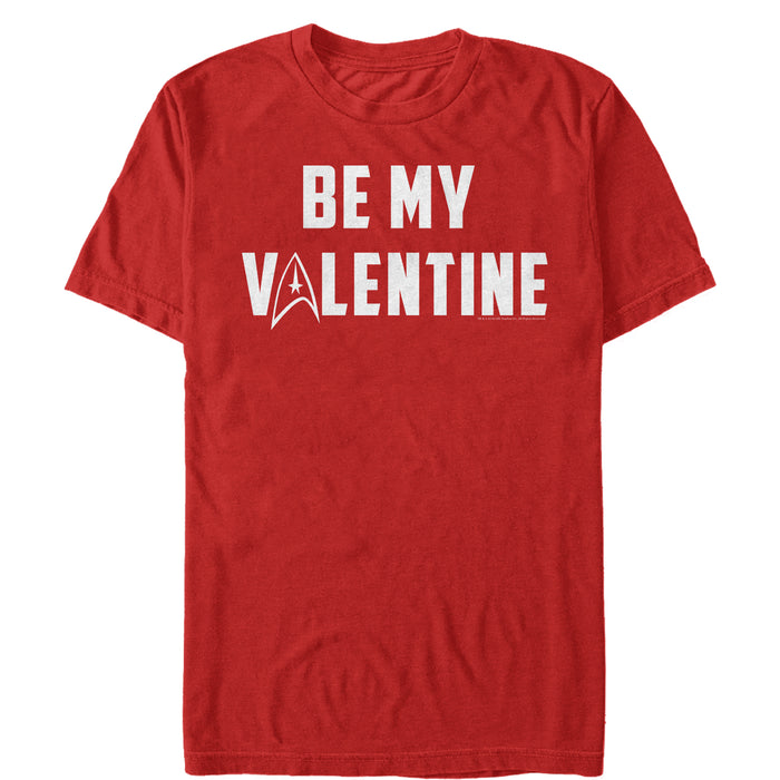 fifth sun Men's Star Trek Be My Starfleet Valentine T-Shirt