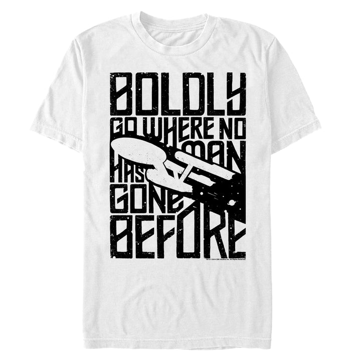 fifth sun Men's Star Trek Boldly Go Enterprise Journey T-Shirt