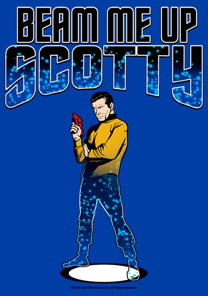 Fifth Sun Men's Star Trek Cartoon Kirk Beam Me Up Scotty Transporter T-Shirt