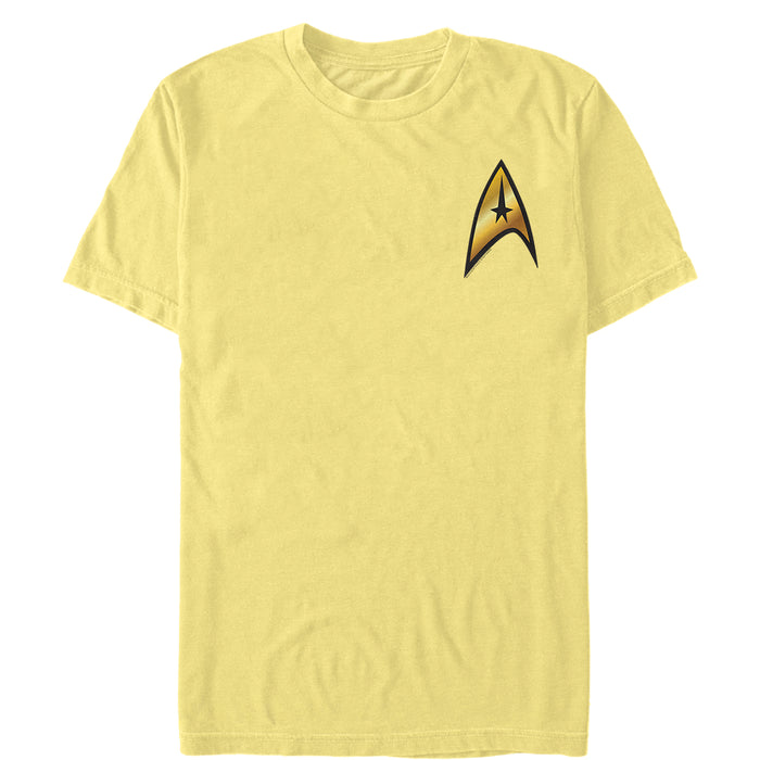 fifth sun Men's Star Trek Command Starfleet Badge T-Shirt