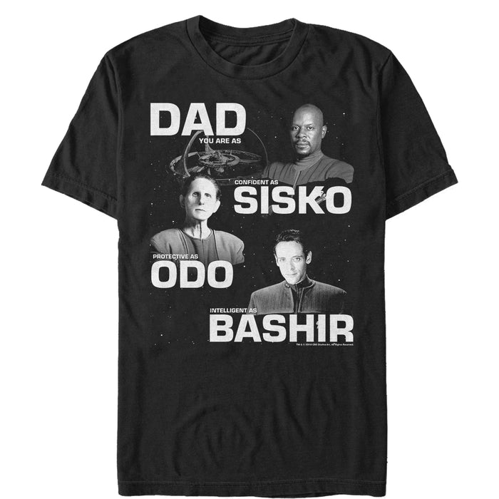 fifth sun Men's Star Trek: Deep Space Nine Father's Day Traits T-Shirt