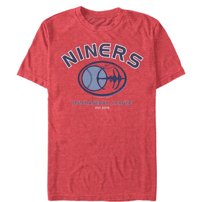 fifth sun Men's Star Trek: Deep Space Nine Niners DS9 Baseball League T-Shirt