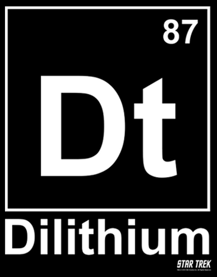 Fifth Sun Men's Star Trek Dilithium Element #87 Pull Over Hoodie