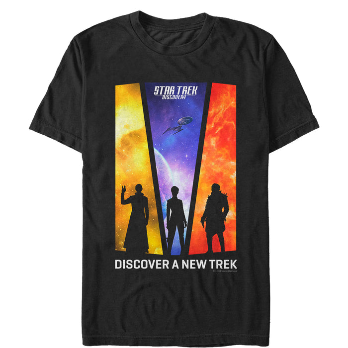 fifth sun Men's Star Trek: Discovery A New Trek Streak T-Shirt