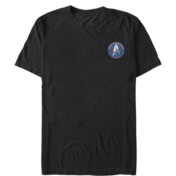 fifth sun Men's Star Trek: Discovery Starfleet Command Badge T-Shirt