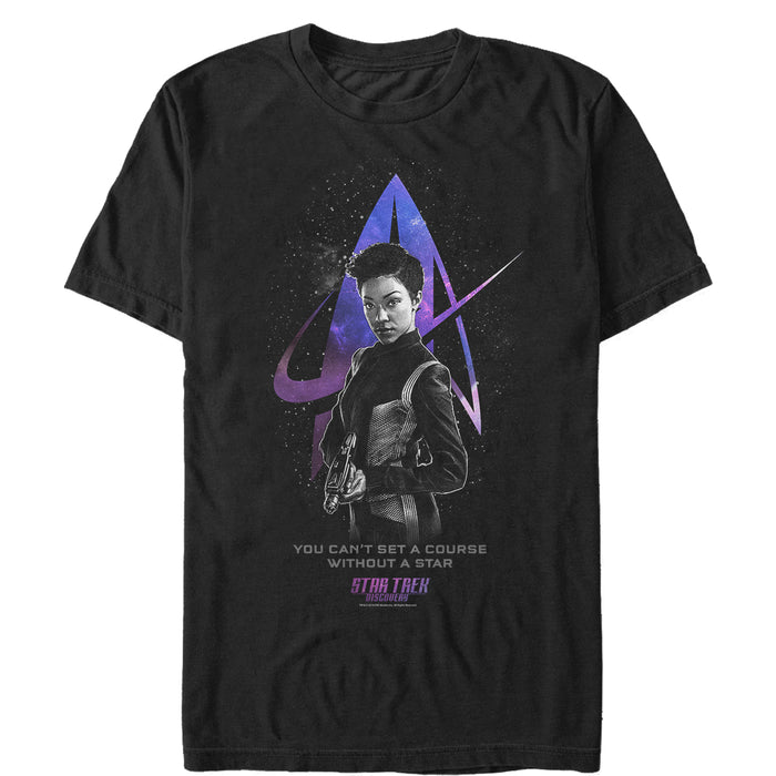 fifth sun Men's Star Trek: Discovery You Can't Set A Course Wihout A Star T-Shirt