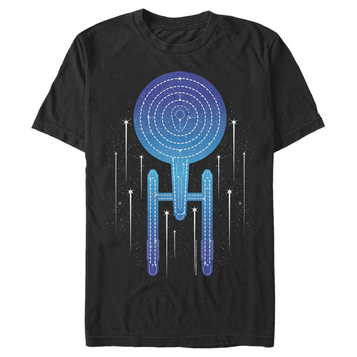fifth sun Men's Star Trek Final Frontier Enterprise T-Shirt