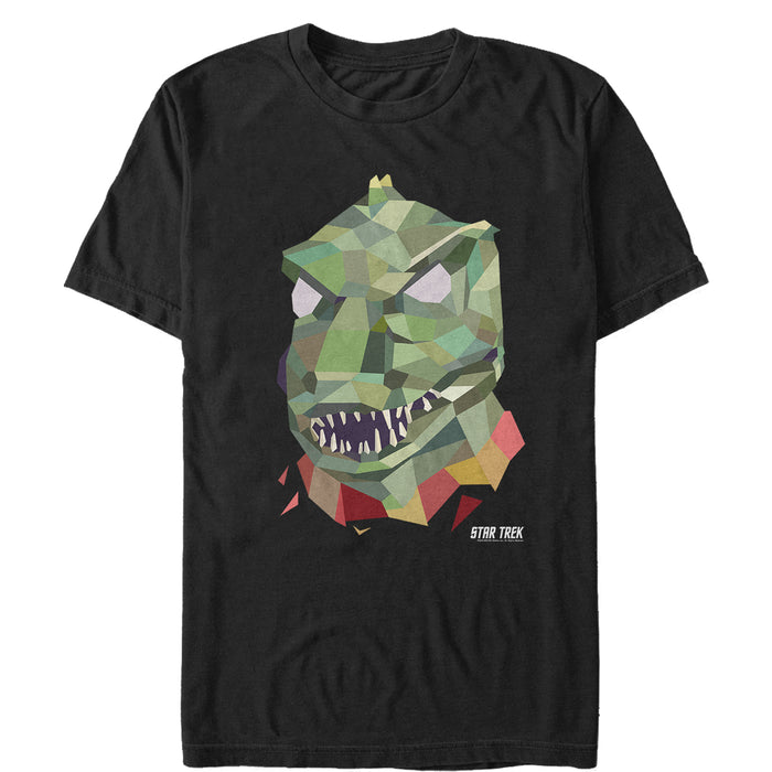 fifth sun Men's Star Trek Geometric Gorn Alien T-Shirt