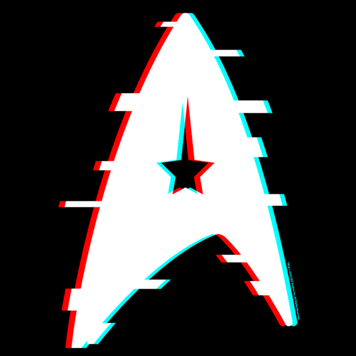 Fifth Sun Men's Star Trek Glitch Academy Logo T-Shirt